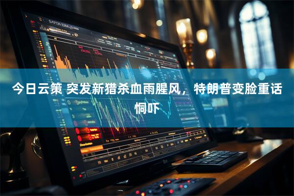 今日云策 突发新猎杀血雨腥风，特朗普变脸重话恫吓