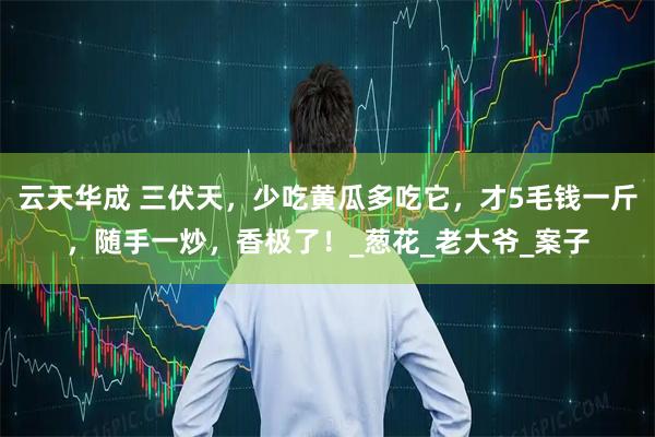 云天华成 三伏天，少吃黄瓜多吃它，才5毛钱一斤，随手一炒，香极了！_葱花_老大爷_案子
